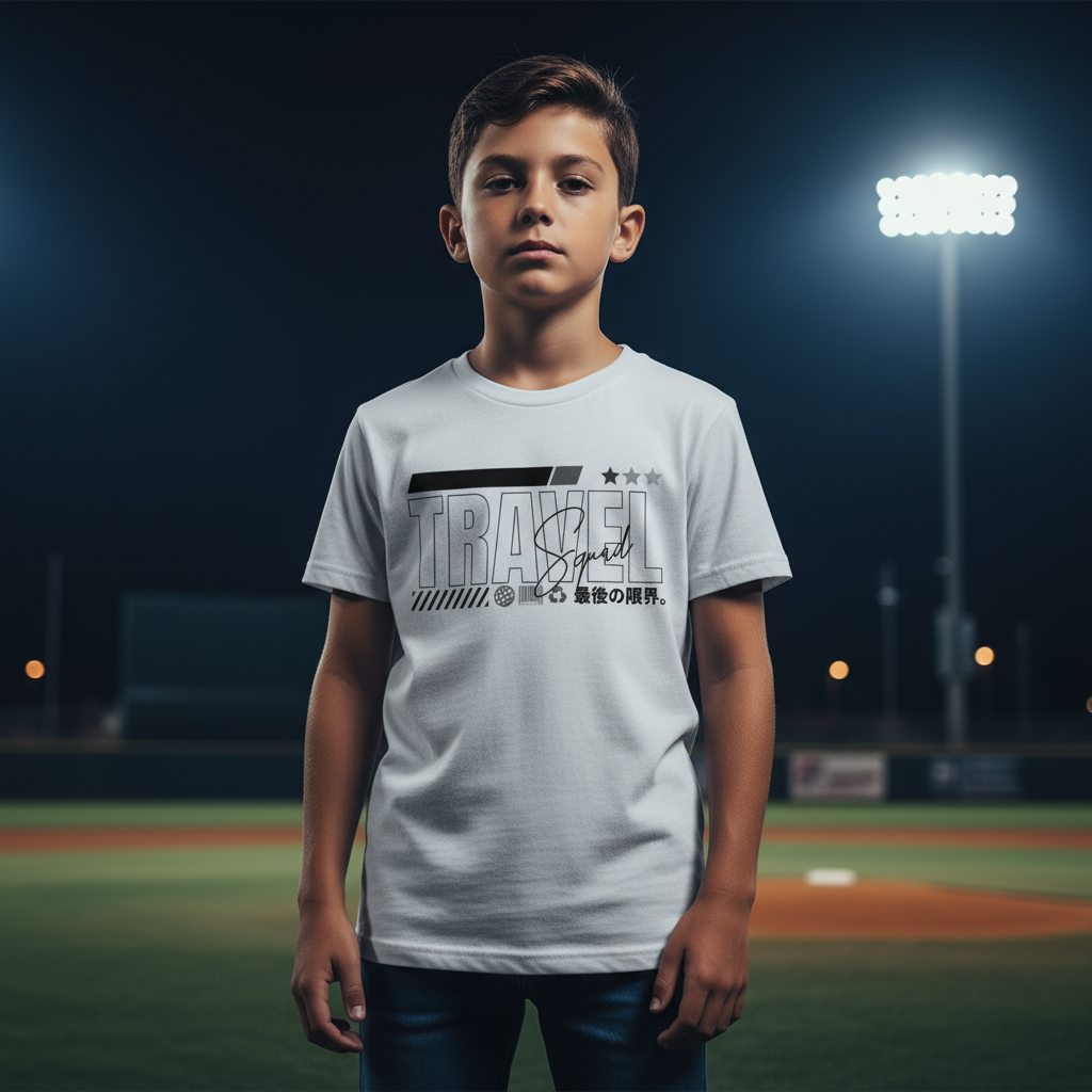 Chikara Youth Tee Baseball Field Night Scene - Version 2