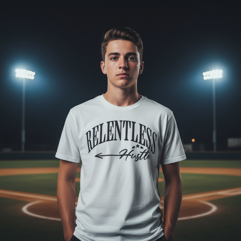 Energy Tee Baseball Field Night Scene