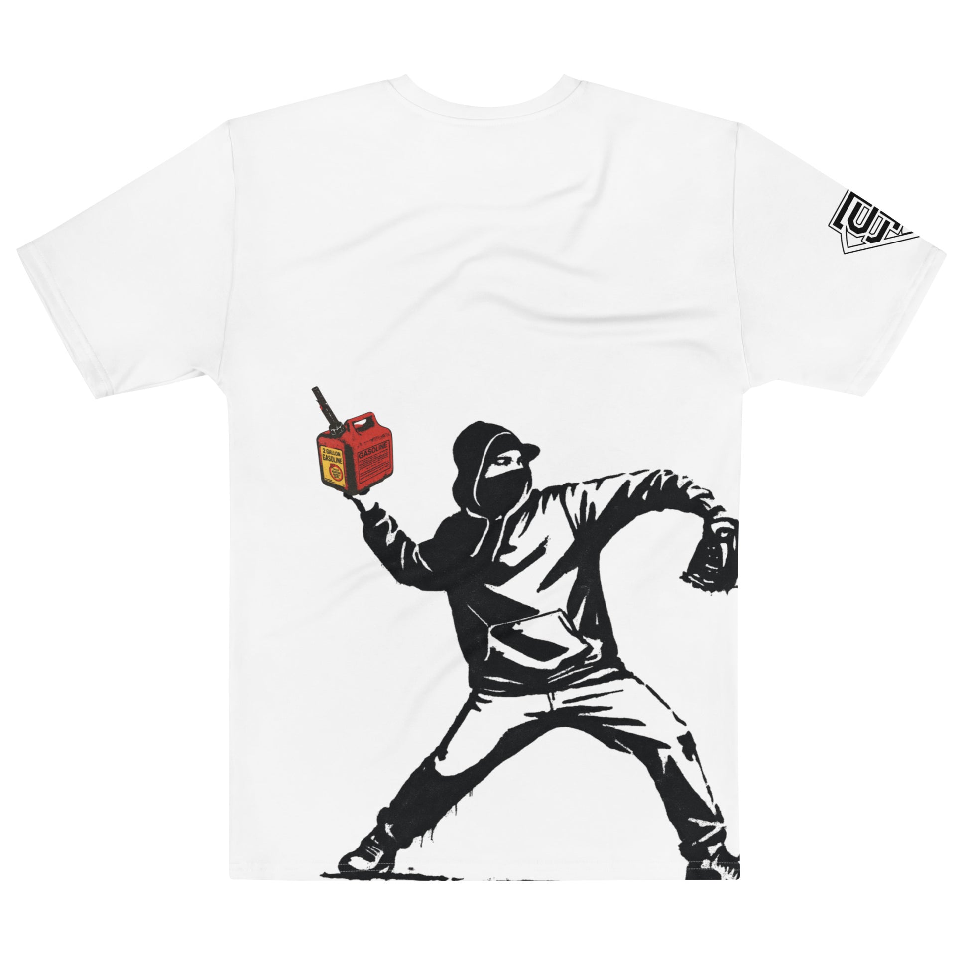 Banksy Throw Gas Adult Tee