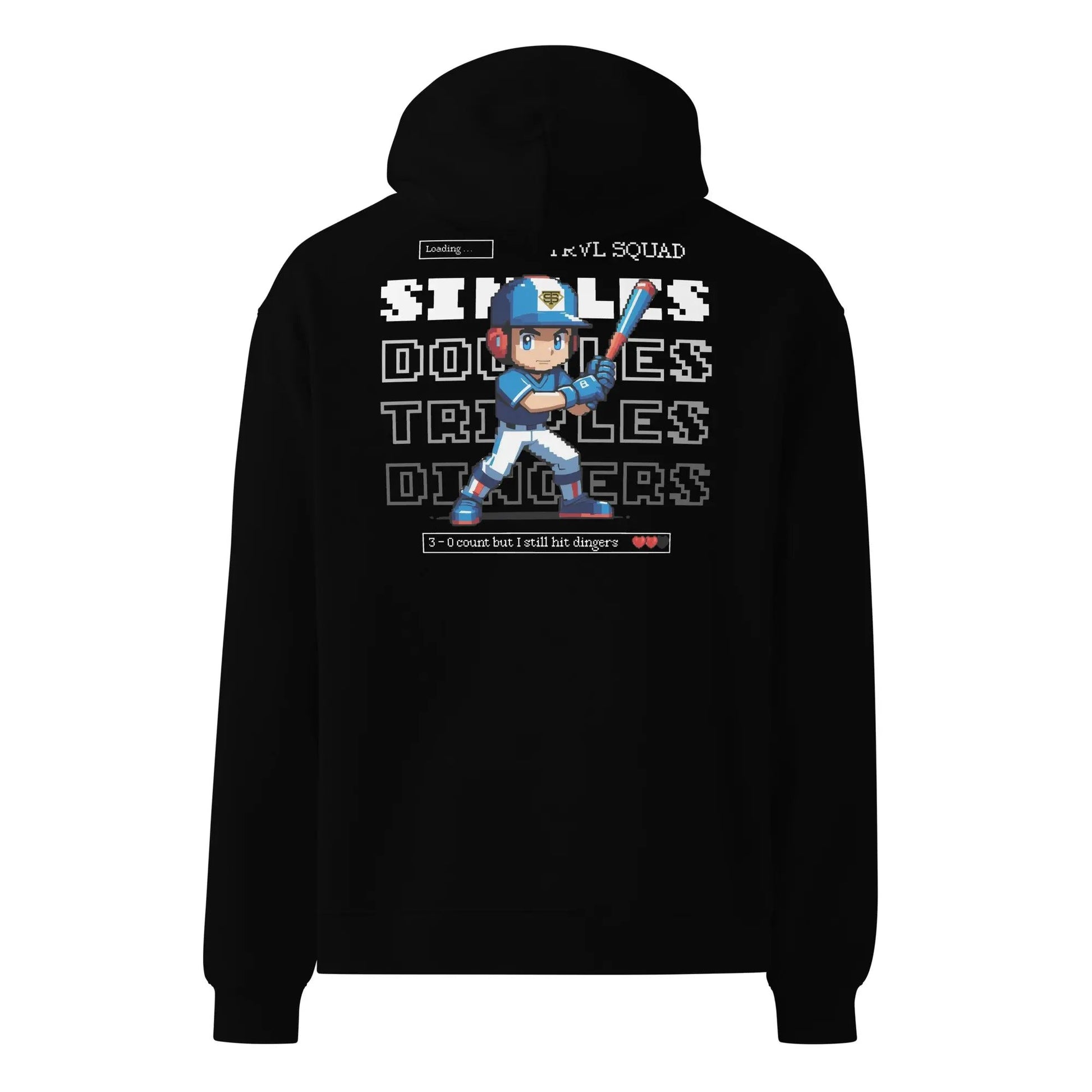 Dingers oversized baseball hoodie 