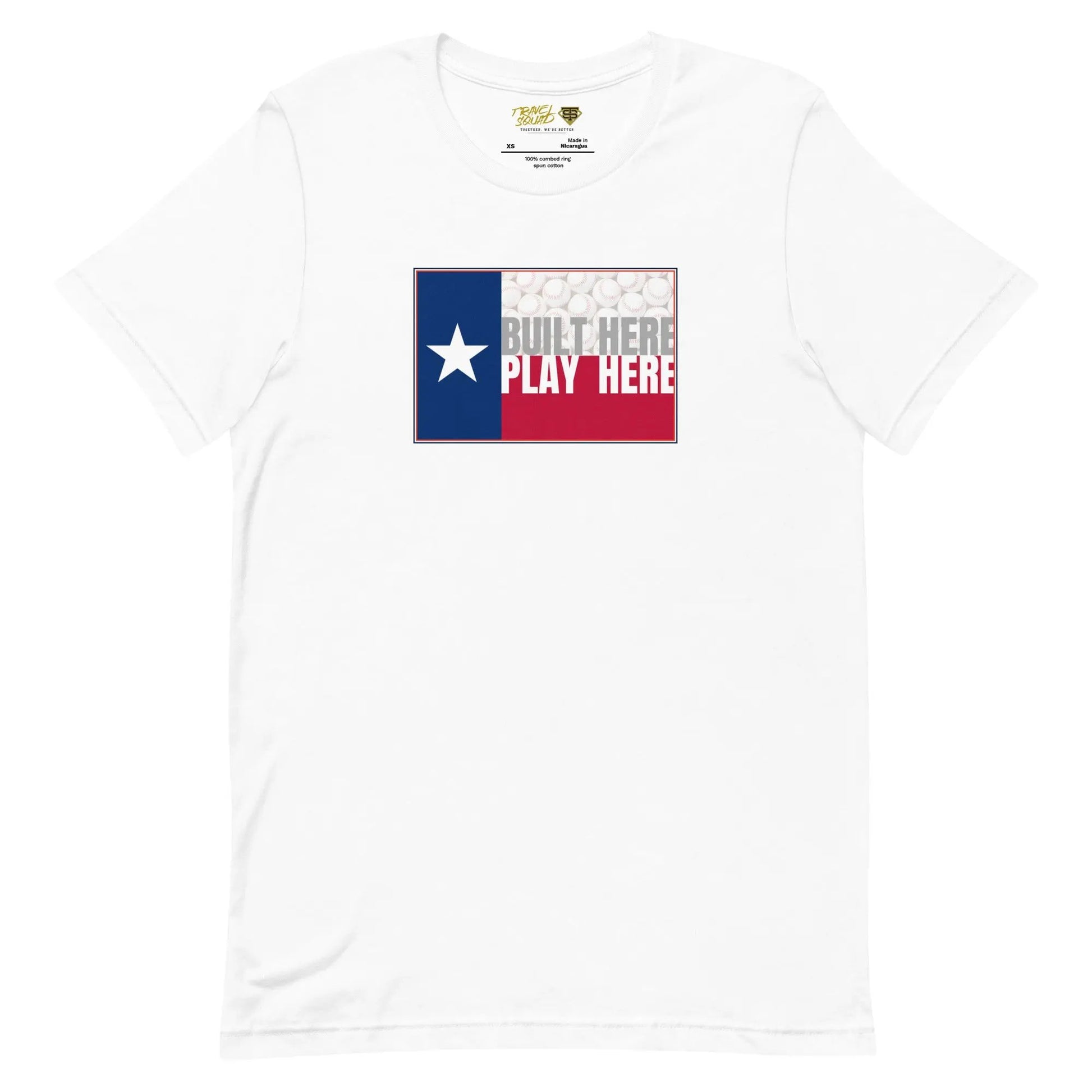 Texas baseball tee front
