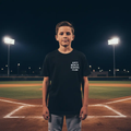 Anti Bench Youth Tee Baseball Field Night Scene - Version 2