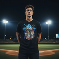 Bad Boys of Baseball Tee Baseball Field Night Scene
