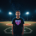 I'm Him Youth Tee Baseball Field Night Scene