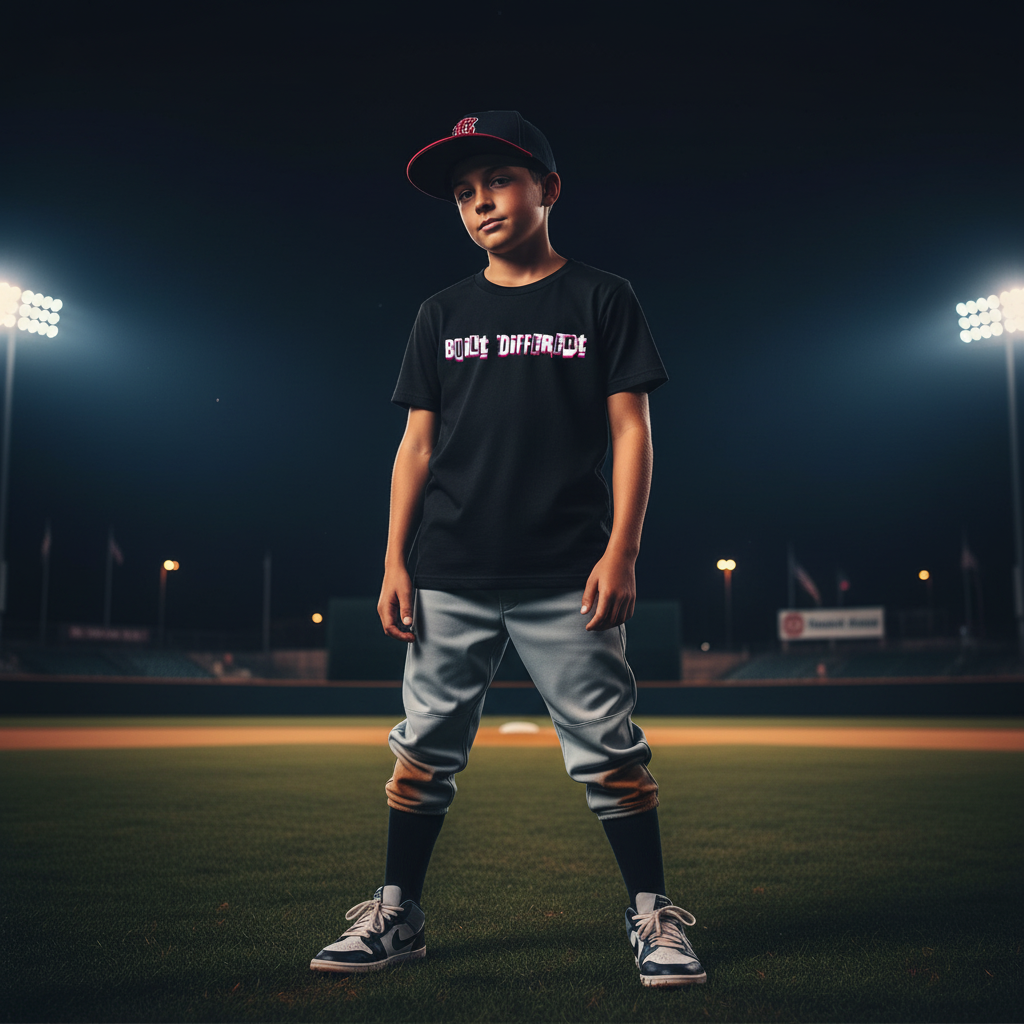 youth baseball tee